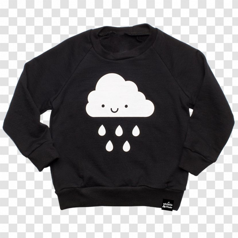 Hoodie T-shirt Sweater Sleeve - White - Cloud KAWAII Transparent PNG