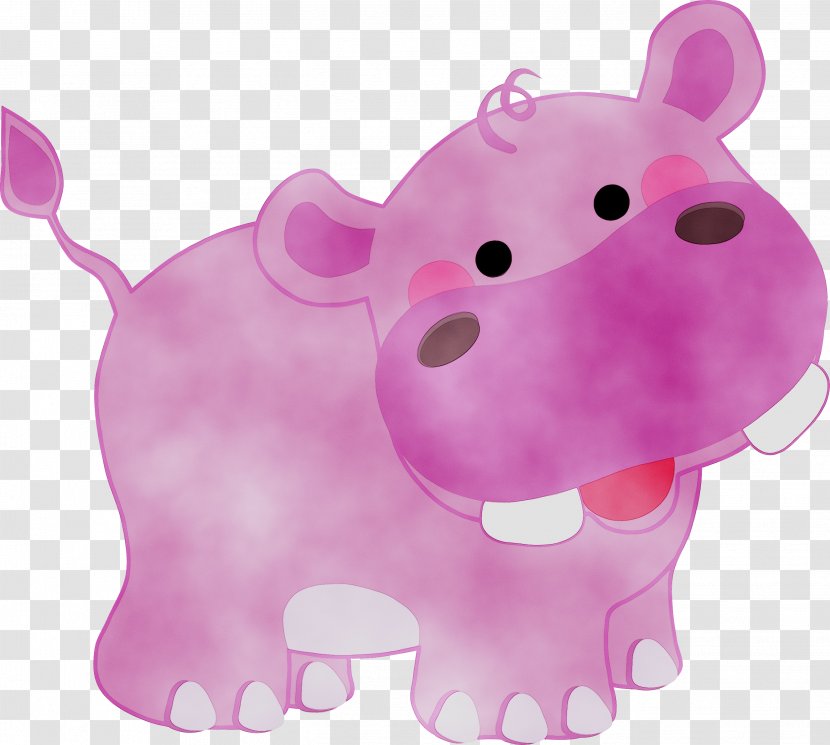 Clip Art Lion Tiger Hippopotamus Image - Royaltyfree - Pink Transparent PNG