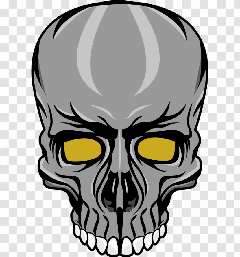 Skull Face Facial Hair Head Jaw - Fictional Character Transparent PNG