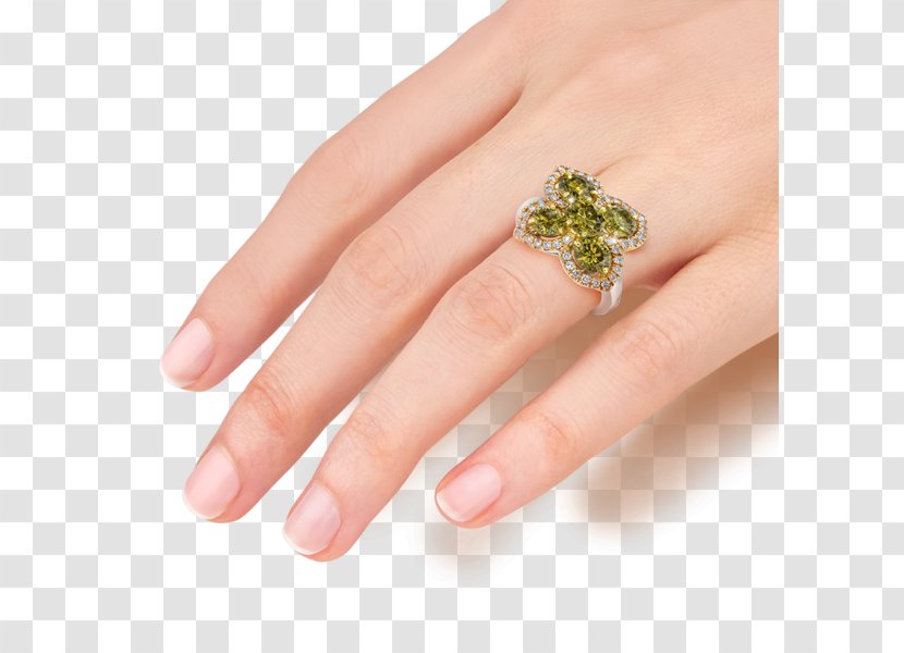 Hand Model Finger Earth Wedding Ceremony Supply - Jewellery - Flower Ring Transparent PNG