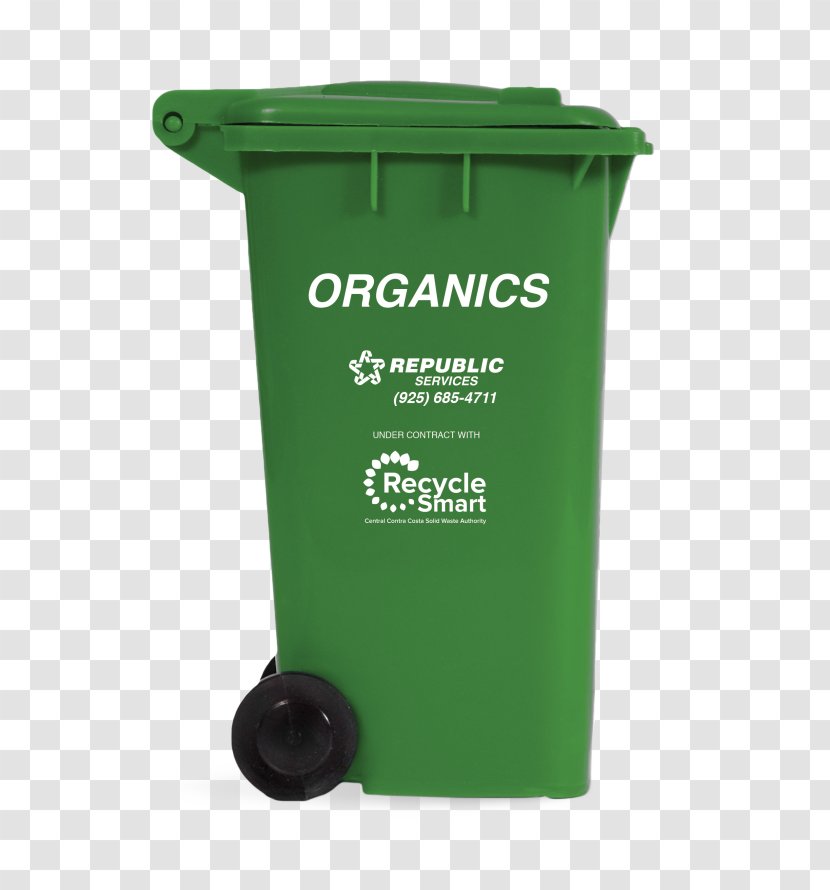 Rubbish Bins & Waste Paper Baskets Plastic Recycling Landfill Green Bin - Food Trash Transparent PNG