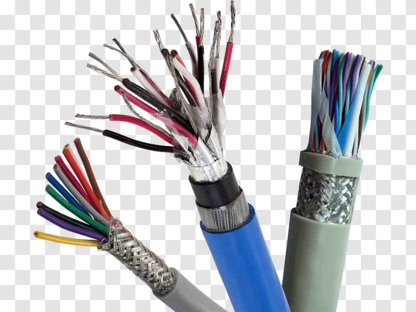 Electrical Cable Wire Instrumentation Shielded Copper Conductor Transparent PNG