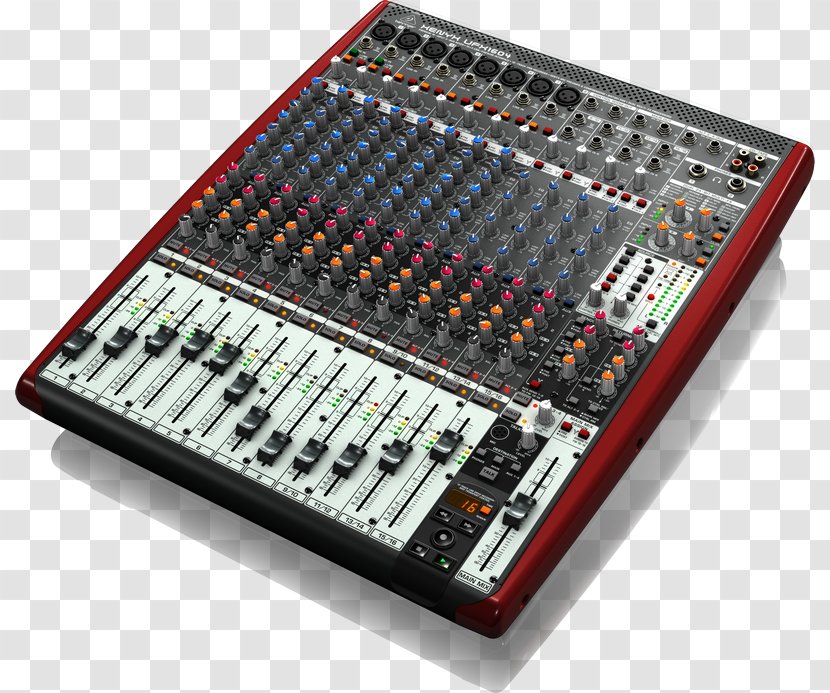 Microphone Audio Mixers Behringer Xenyx X1204USB Mixer X1832USB - Electronic Instrument - Preamplifier Transparent PNG