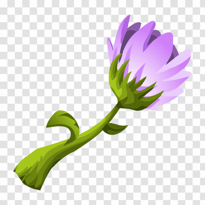 Flower Purple Clip Art - Plant Stem - Herbs Transparent PNG