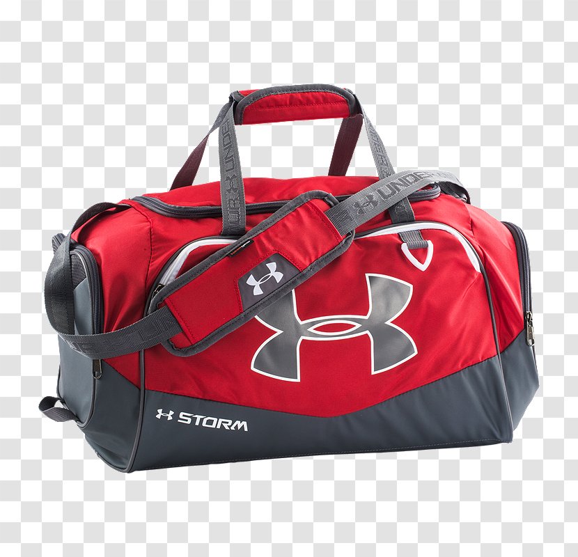 under armour red duffle bag
