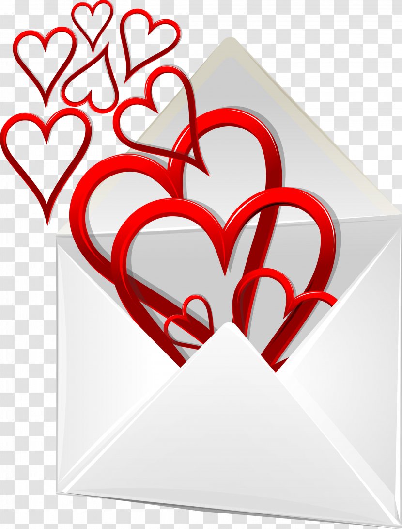Heart Emotion Love - Watercolor - Letter Transparent PNG