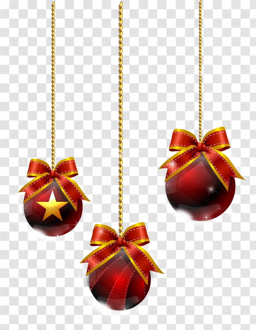 Christmas Ornament Tree Clip Art - Necklace Transparent PNG