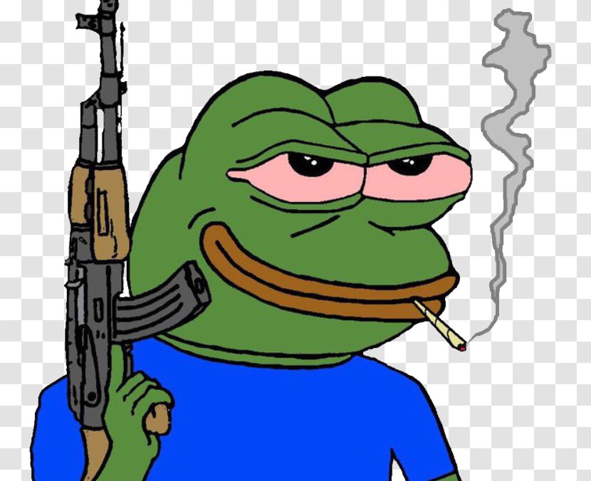 Pepe The Frog Gun Shows In United States Firearm Weapon - Watercolor Transparent PNG