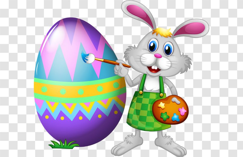 Easter Bunny Egg Rabbit Clip Art - Food - Drawing Transparent PNG