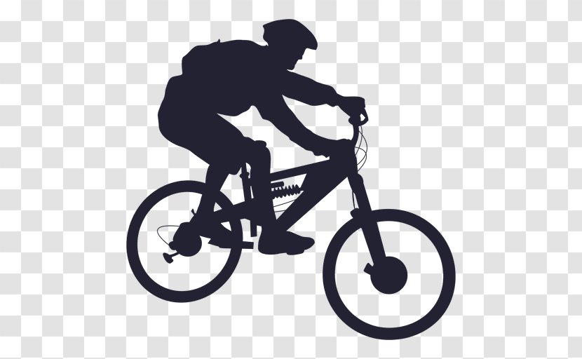 Mountain Bike Bicycle Cycling Silhouette - Frame - Bmx Transparent PNG
