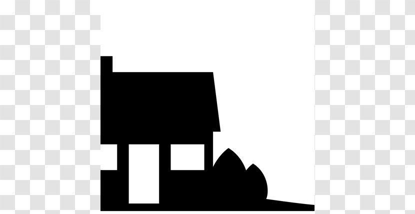 House Silhouette Clip Art - White Transparent PNG