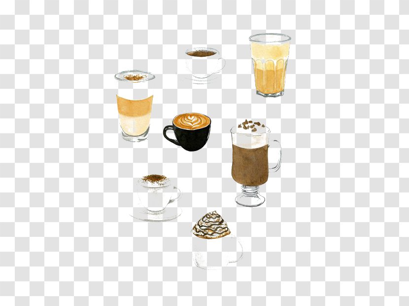 Coffee Milk Caffxe8 Americano Cup - Serveware - Cartoon Cap Transparent PNG