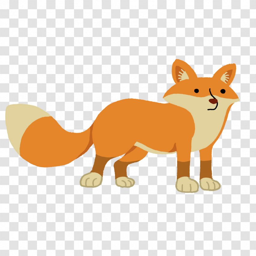Whiskers Red Fox Cat Cartoon - Tail Transparent PNG