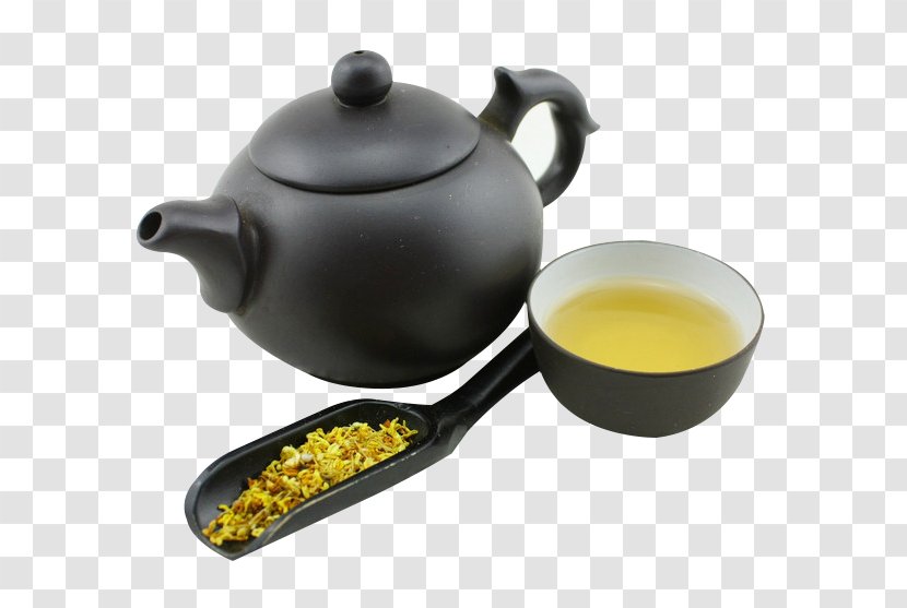 Flowering Tea Sweet Osmanthus Oolong Drinking - Stovetop Kettle - Qing Ya Guihua Transparent PNG