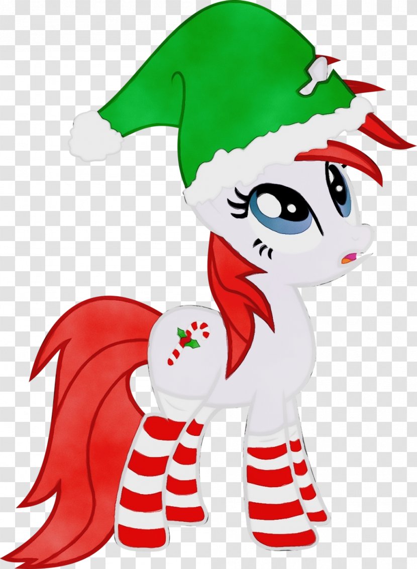 Watercolor Christmas Tree - Cartoon - Jester Costume Hat Transparent PNG