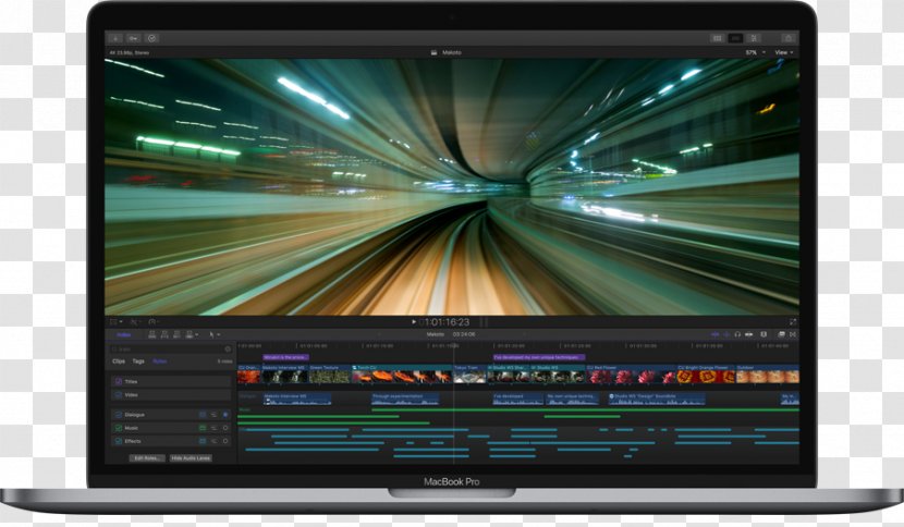 MacBook Pro Final Cut X Studio - Display Advertising - Macbook Transparent PNG