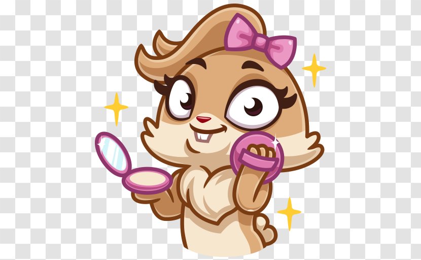 Sticker Telegram VK Yandex Search Viber - Bunny Emoji Transparent PNG