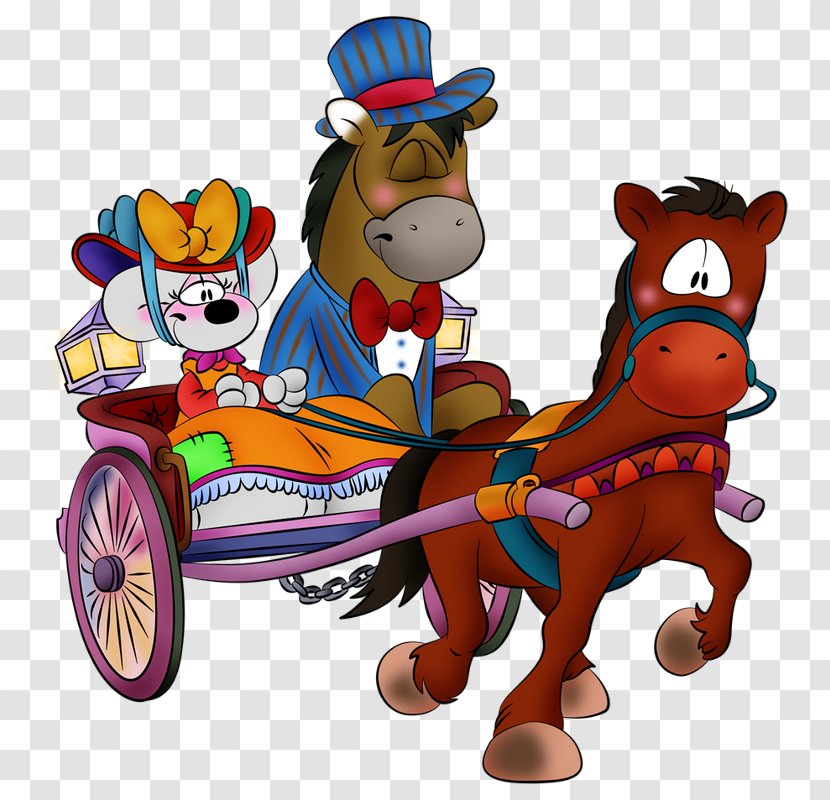 Christmas Drawing - Horse - Chariot Wagon Transparent PNG