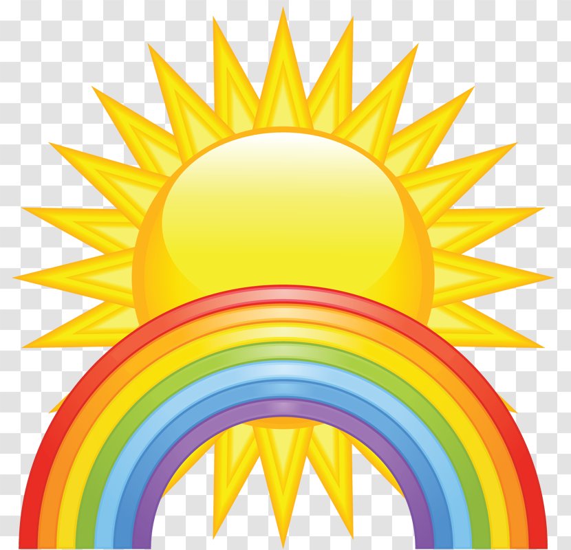 Spring Free Content Clip Art - Flower - Sun Rainbow Icon Material To Pull Transparent PNG