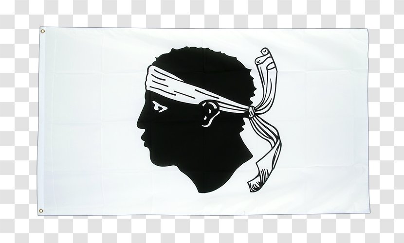 Flag And Coat Of Arms Corsica Republic Genoa Corsican - Black Transparent PNG