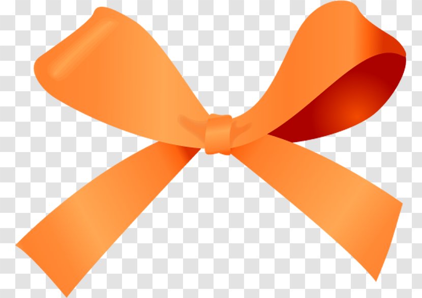 Bow Tie - Orange - Embellishment Transparent PNG