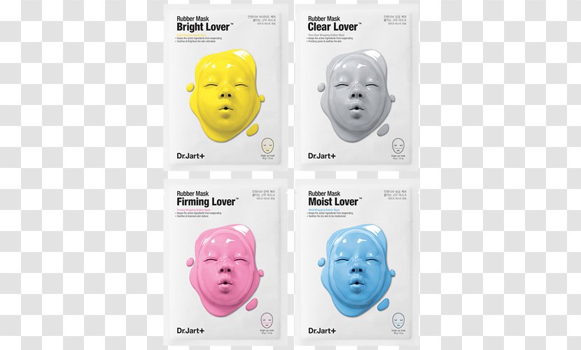 Dr. Jart+ Firm Lover Rubber Mask Natural Dermask Clearing Solution Facial Transparent PNG