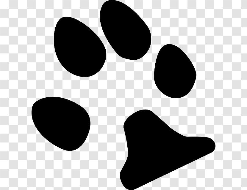 Dog Paw Clip Art - Black Transparent PNG