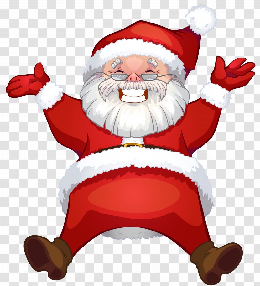 Santa Claus Rudolph Mrs. Clip Art - Holiday - Transparent Clipart Transparent PNG