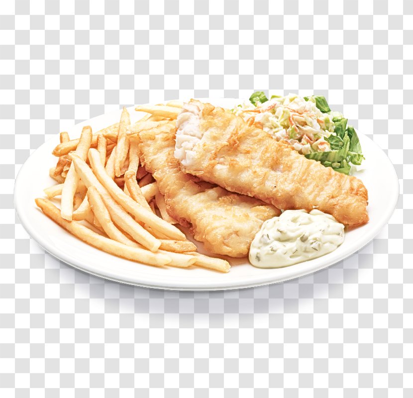 Fish And Chips - Fried Food - Kids Meal Side Dish Transparent PNG