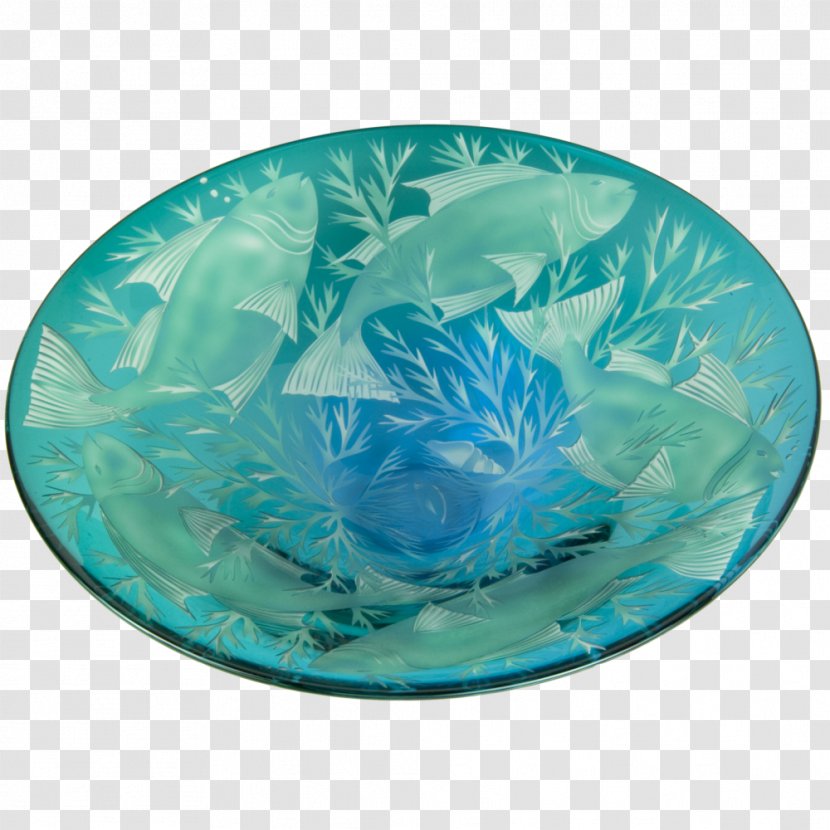 Plate Color Bowl Turquoise Dish - Ceramic Transparent PNG