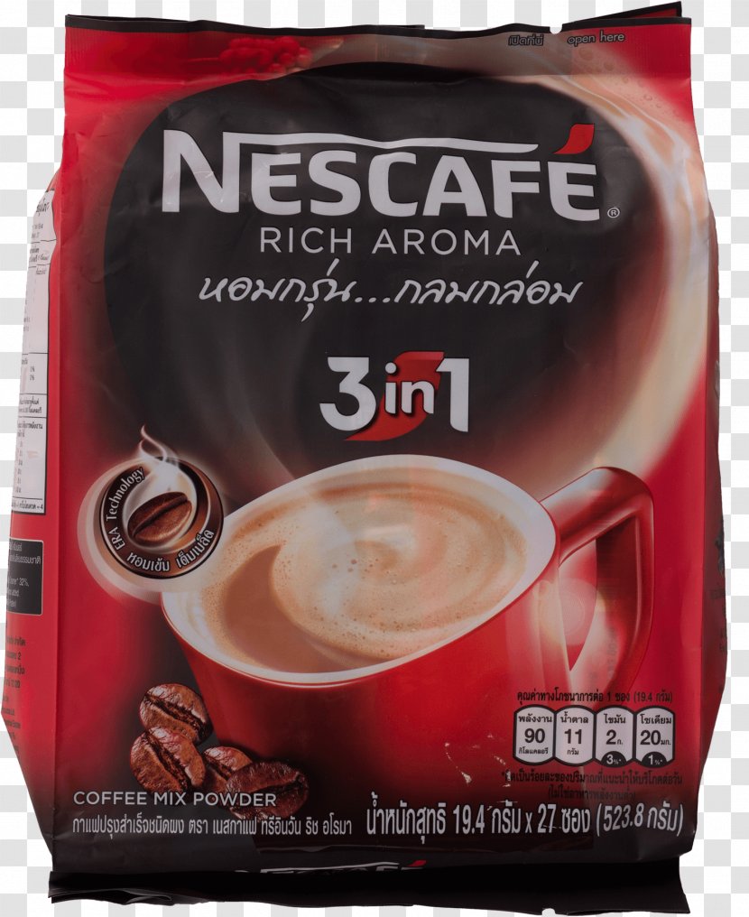 Instant Coffee Espresso Cafe Latte - Drink Mix Transparent PNG