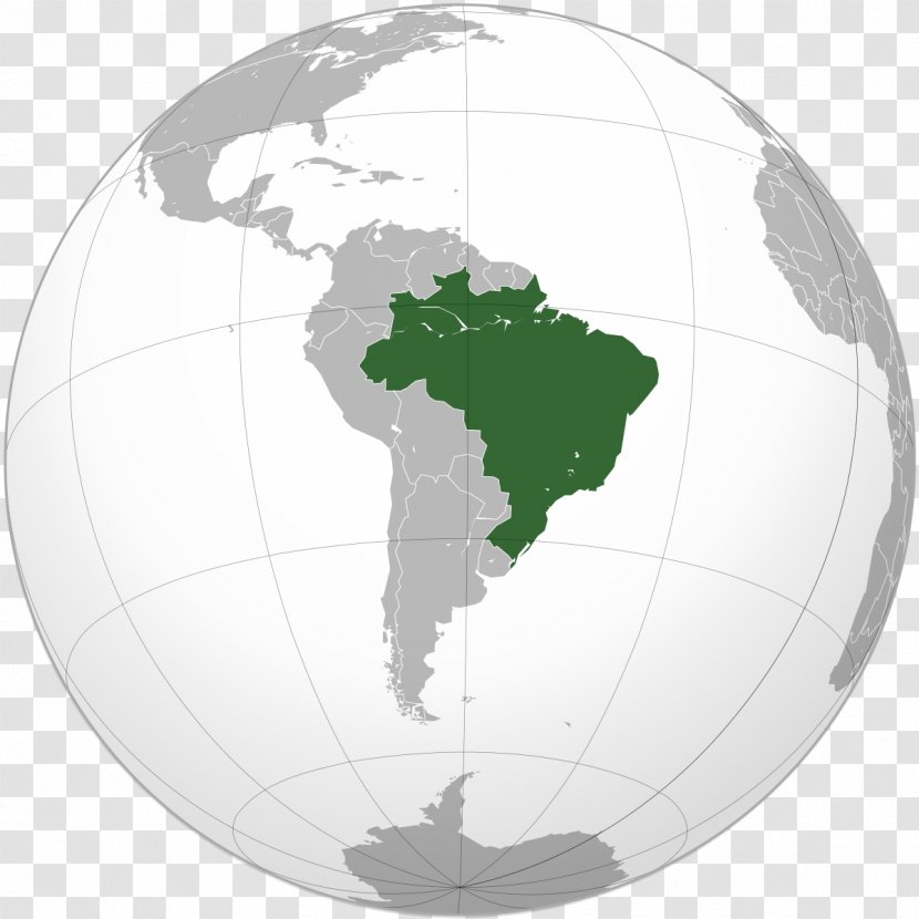 Empire Of Brazil Map Projection United States Orthographic - Country Transparent PNG