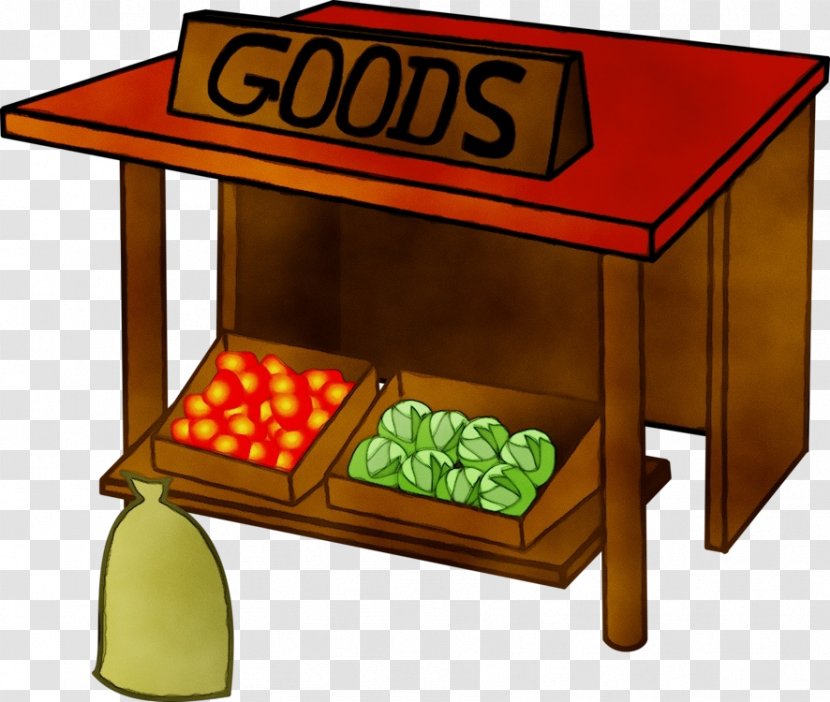 Cartoon Street - Market - Food Group Furniture Transparent PNG
