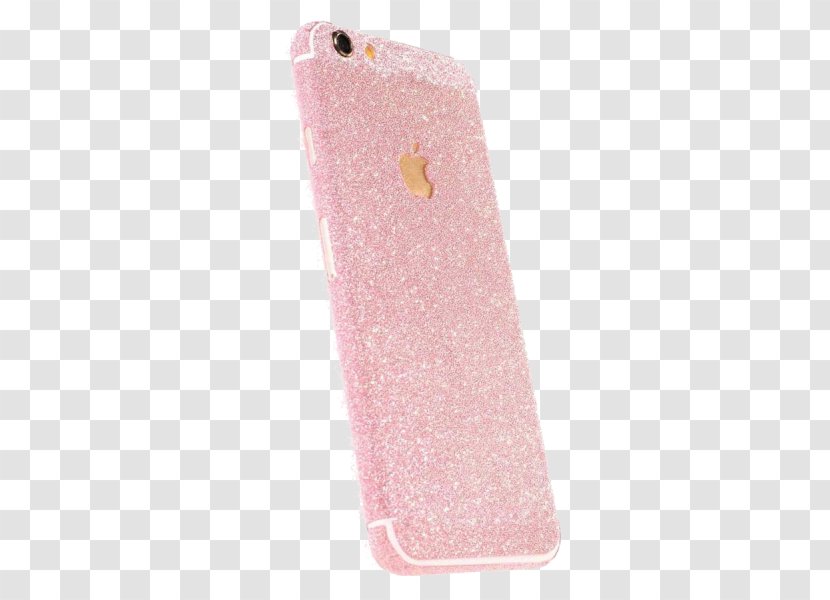 IPhone 6 Plus 7 6s 5s - Pink - Gold Glitter Transparent PNG