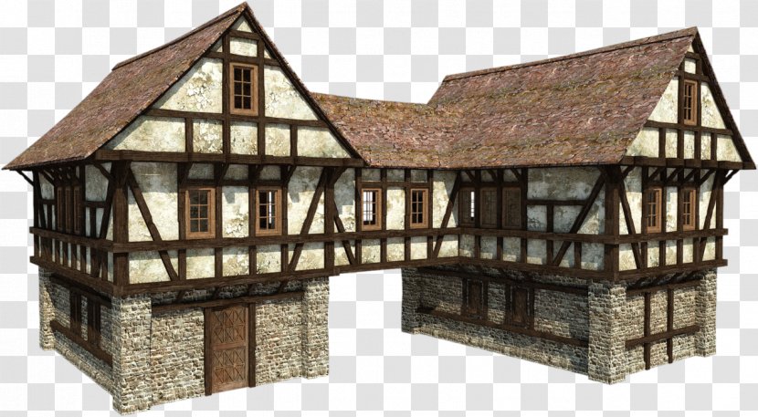 Minecraft Middle Ages Manor House Building - Home - Houses Transparent PNG