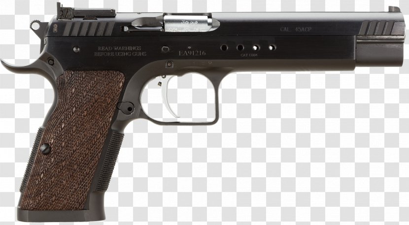 European American Armory Pistol Firearm Tanfoglio T95 .45 ACP - Air Gun - Ammunition Transparent PNG
