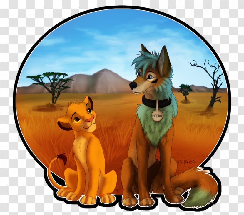 Red Fox Lion DeviantArt Dog - Digital Art Transparent PNG
