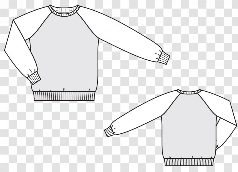 T-shirt Raglan Sleeve Dress Pattern - Material Transparent PNG