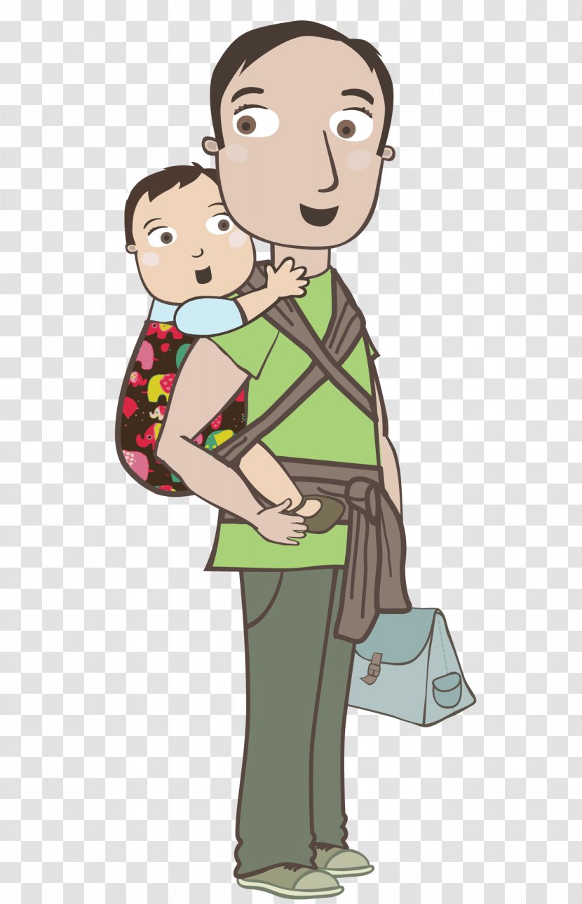 Son Father Parent Child Baby Sling - Heart Transparent PNG