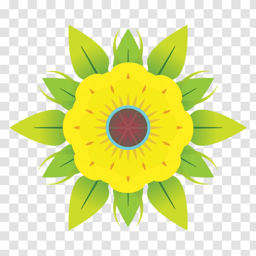 Flower Clip Art - Yellow - Abstract Transparent PNG