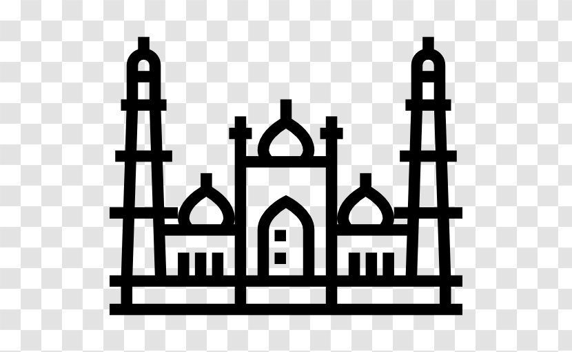 Jama Masjid, Delhi Computer Icons Al-Nawawi's Forty Hadith Clip Art - Black And White - Masjid Transparent PNG