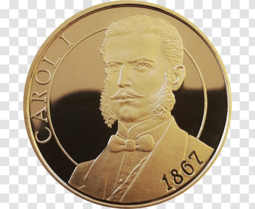 Coin National Bank Of Romania Romanian Leu Money Fifty Bani - Gold Transparent PNG
