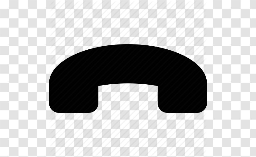 Up Telephone Call Symbol - Black - Download End Ico Transparent PNG