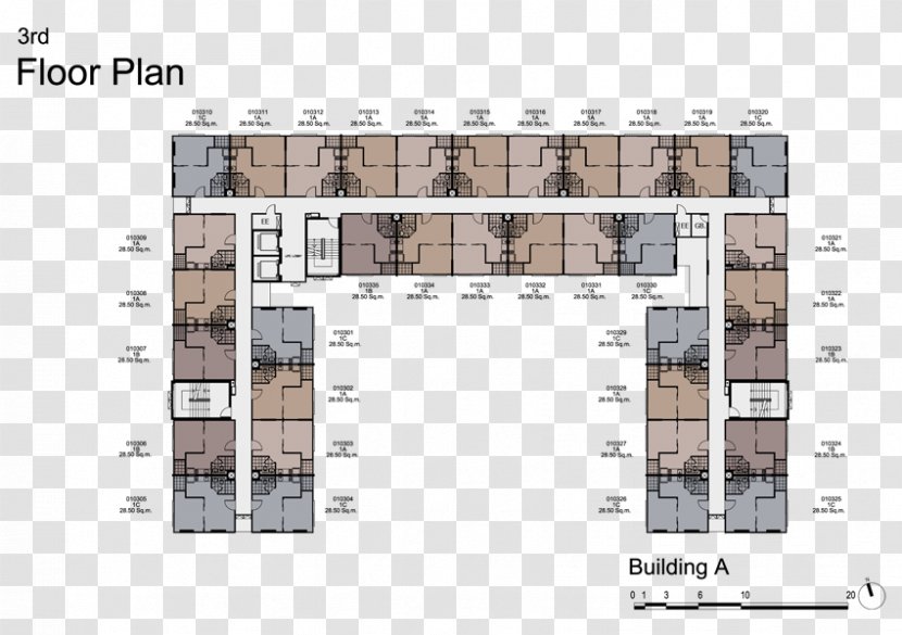 D Condo Rattanathibet Building Condominium Floor Plan Apartment - Schematic Transparent PNG