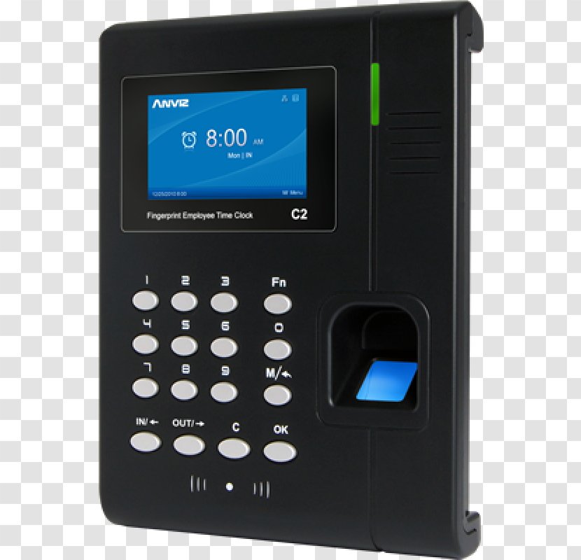 Time & Attendance Clocks Fingerprint And Biometrics - Electronics - Rfid Card Transparent PNG