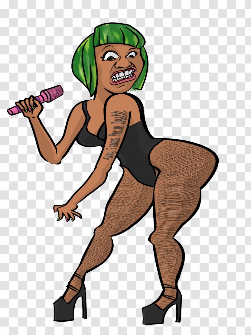 Human Clip Art Illustration Headgear Finger - Cartoon - Nicki Minaj Transparent PNG