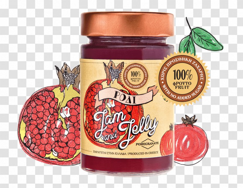 Fruit Preserves Gelatin Dessert Juice Spread - Pomegranate Transparent PNG