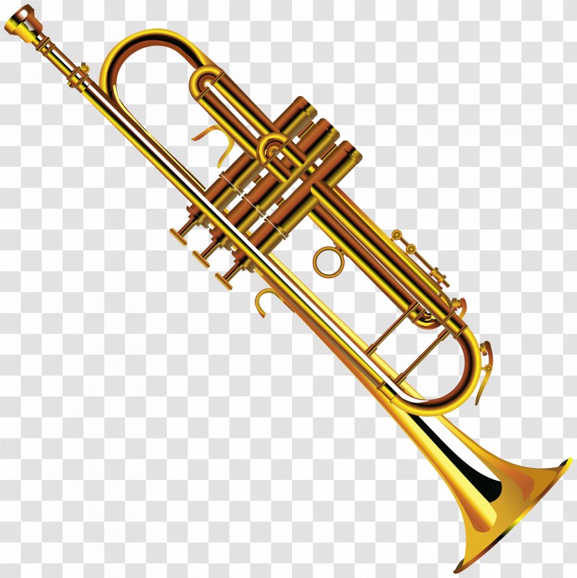 Trumpet Musical Instruments Trombone Clip Art - Frame Transparent PNG