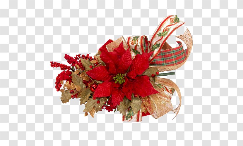 January 16 Floral Design Christmas 0 - Decoration - Couronne De Fleurs Transparent PNG