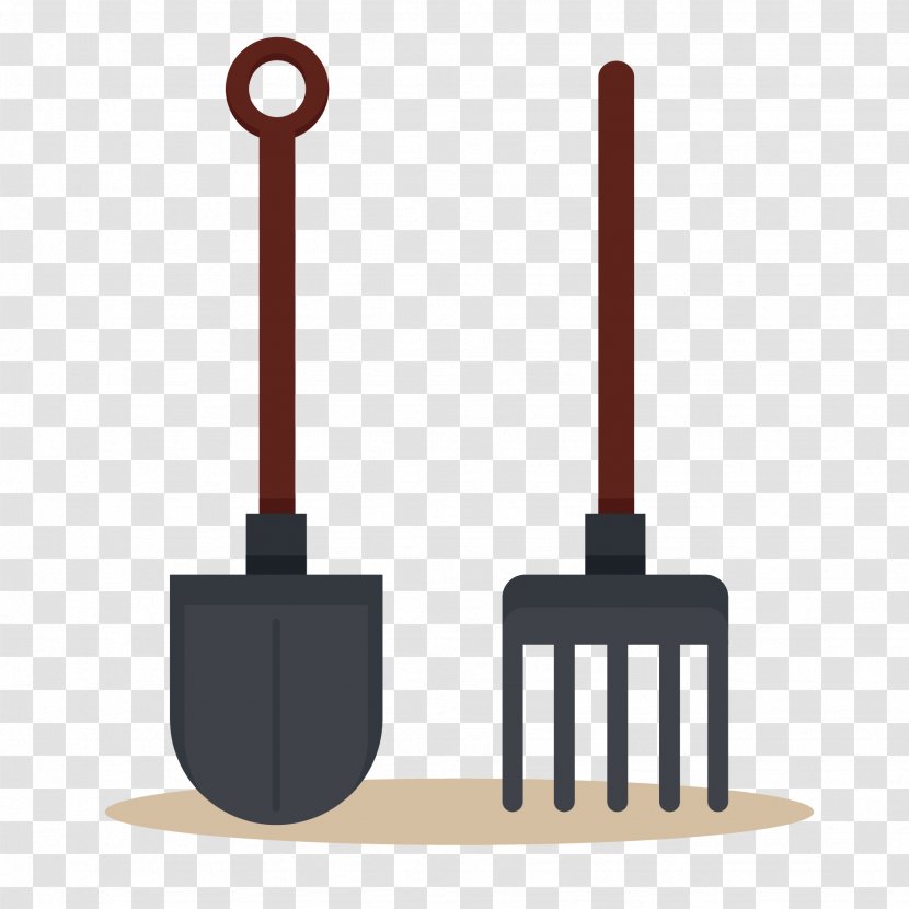 Pitchfork Shovel Rake - Tool - Vector And Transparent PNG